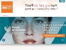 Tablet Screenshot of dermato-info.fr